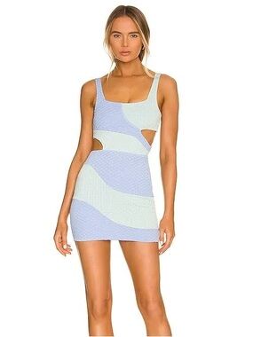 Lovers and Friends - Catcha Wave Mini Dress - Blue Seafoam